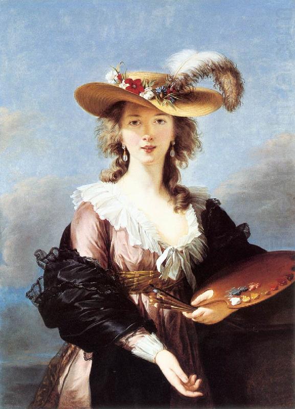 VIGEE-LEBRUN, Elisabeth Self-Portrait in a Straw Hat r china oil painting image